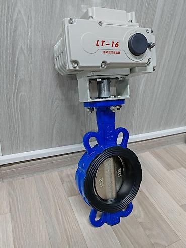 Металлические рельсы: Затвор дисковый поворотный с электроприводом 220В — Фланцевый / — 8