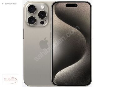 iphone planşet qiymetleri: IPhone 15 Pro Max, Natural Titanium