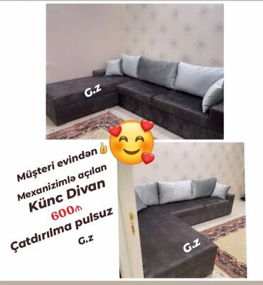 bizim ev mebel şəhəri: Künc divan