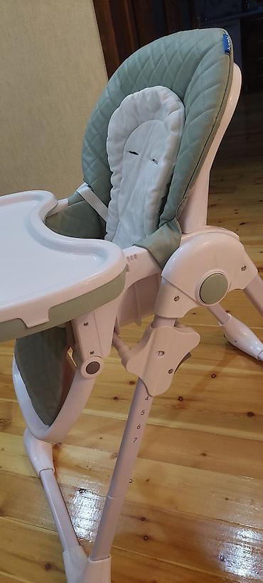 avent süd sağan: Uşaq yemək stolu – Bambi M3890 - Rəng: açıq yaşıl/krem - Tənzimlənən — 3