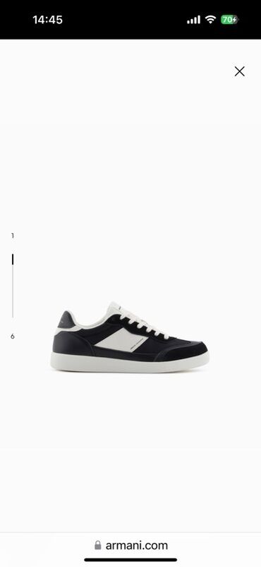 Krasofkalar və idman ayaqqabıları: 41ölcu Armani original sneaker.Olcu duz almamisham deye satiram.Baki