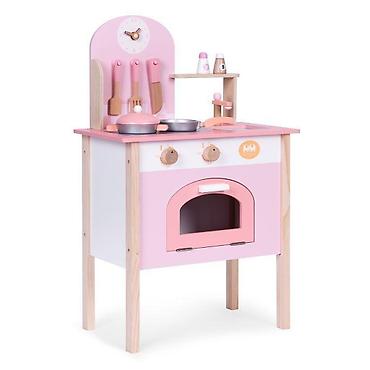 voki toki za bebe: Dečija kuhinja pink sa 8 dodataka, rernom, slavinom i sudoperom – — 3