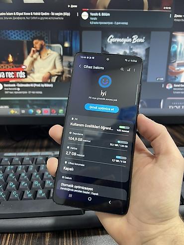 samsung star plus: Samsung Galaxy A51, 128 GB, rəng - Qara, Barmaq izi — 1
