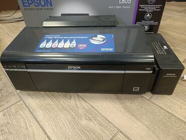 Принтеры: Продаю Б/У Epson l805 Цветной Принтер Давно не пользовались Нужно все