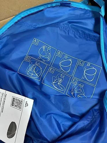 Oprema za kampovanje: Plažni šator/zaklon – UV zaštita 30, plava boja - Kompaktan — 7