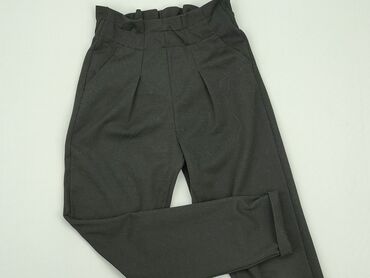 czarne spodnie z wysokim stanem materiałowe: Material trousers, Cool Club, 12 years, 146/152, condition - Good