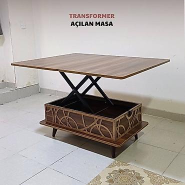 Masalar: Jurnal masası, Yeni, Transformer, Laminat, Dördbucaq masa — 2