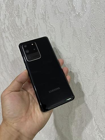 Samsung: Samsung Galaxy S20 Ultra, Б/у, 128 ГБ, цвет - Черный, 2 SIM — 1