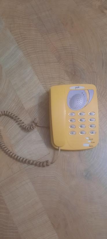 simli: Sarı rəngli masaüstü/diamafon tipli naqilli telefon - Brend: NISINK — 2