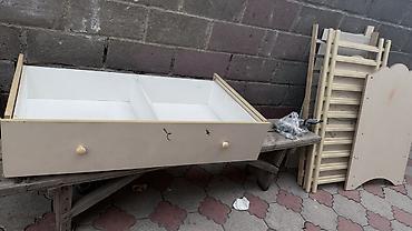 bunk bed: Детская односпальная кровать, Б/у, Для девочки, Для мальчика, С матрасом, МДФ, Платная доставка — 2