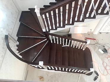 Деревянные лестницы: Деревянная лестница Для дома, Форма лестницы: Г-образная, Стиль: Классический — 9