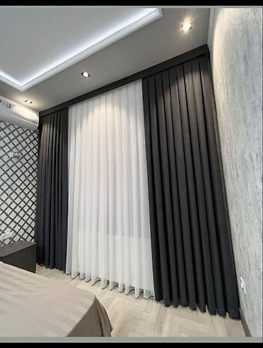 Шторы и занавески: Комплект штор, С тюлем в комплекте, Изготовление на заказ, Для зала — 52