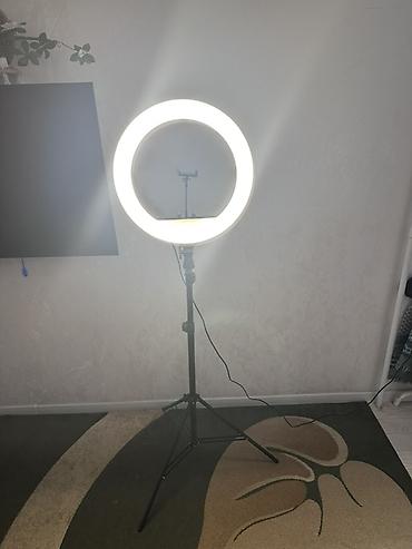лампа тикток: Кольцевая LED‑лампа на штативе - Диаметр кольца: около 40-45см — 4