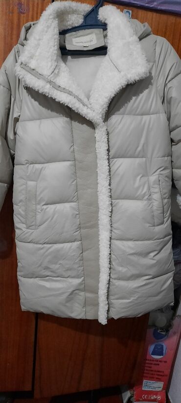 куртка зимняя женская турция: Пуховик, Тизеден, Капюшону бар, 4XL (EU 48)