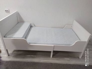 детские кроватки с люлькой внутри: Продаю детскую кроватку от 3 до 10 лет 
фирма Икея 
за 14500 сом