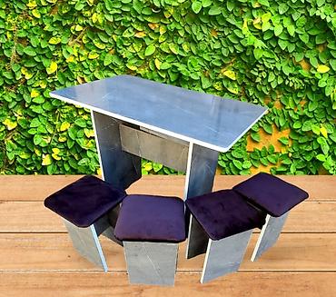 Кухонные столы и стулья: Кухонный стол и стул, Новый, Платная доставка, цвет - Белый — 6