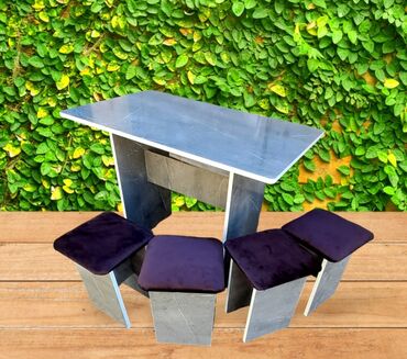 Кухонные столы и стулья: Кухонный стол и стул, Новый, Платная доставка, цвет - Бежевый — 8