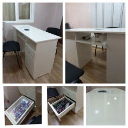 Sifarişlə manikür masaları: Düz masa, Siyirməli, Polkalı, Parlaq laminat, Kredit yoxdur — 7