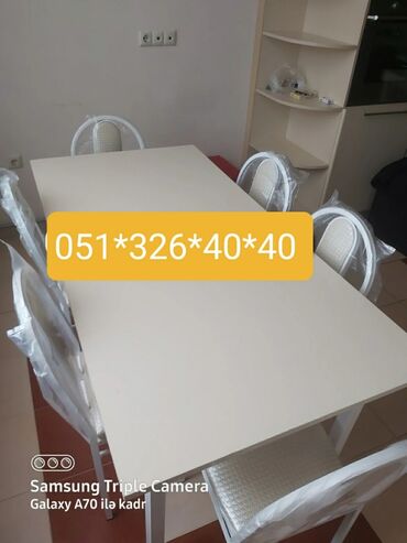 Masa və oturacaq dəstləri: Mətbəx üçün, Yeni, Açılan, Dördbucaq masa, 4 stul -da lalafo.az — 16 Masa və oturacaq dəstləri: Mətbəx üçün, Yeni, Açılan, Dördbucaq masa, 4 stul — 16
