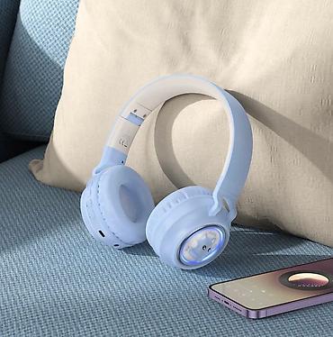 ugreen hitune max5c: Беспроводные наушники Hoco W50 Cute Cat с RGB‑подсветкой - — 7