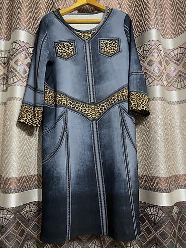 Повседневные платья: Женские платья — набор из 4 моделей 1) Синее с черными вставками - — 10