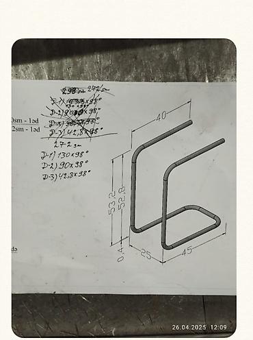 Mebel xidmətləri: Xidmət: Metal boru və profil əymə – mebel karkasları və müxtəlif metal — 9