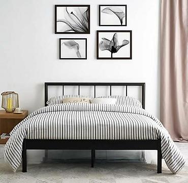 Двуспальные кровати: Железная кровать в стиле лофт — прочная и стильная мебель с — 13