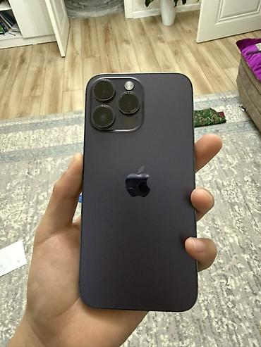 ayfon 14: IPhone 14 Pro Max, Б/у, 256 ГБ, Deep Purple, Защитное стекло, 81 % — 5