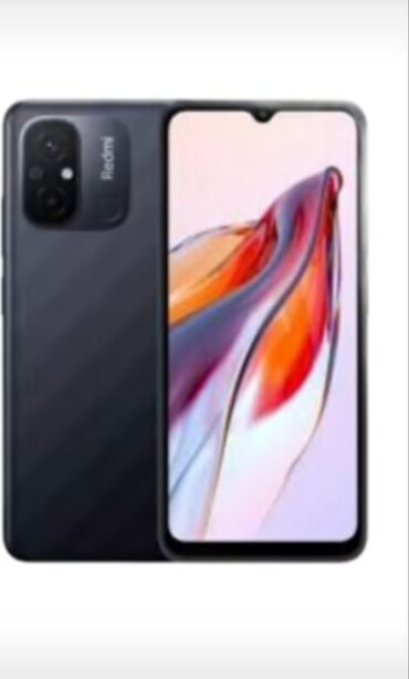 купить ноутбук в баку: Redmi 12C, 128 ГБ, цвет - Черный, Отпечаток пальца