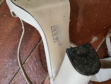 Basanoşka və səndəllər: Qadın yüksək dabanlı sandal – qara rəng - Ölçü: 36 (daban altındakı — 8