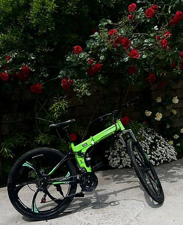 velosiped giant: Toba 209 qatlanan dağ velosipedi - Rəng: parlaq yaşıl-qara — 2
