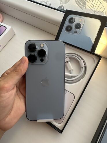 телефон iphone 6 plus: IPhone 13 Pro, Новый, 256 ГБ, Голубой, Кабель, Коробка, 100 %