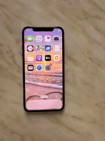 Apple iPhone: IPhone Xs, Б/у, 64 ГБ, Белый, Защитное стекло, Чехол, 77 %