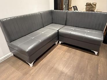 metbex oturacaqlari: Künc tipli modul skamya/oturacaq dəsti - Rəng: tünd boz (boz-qartal) — 1