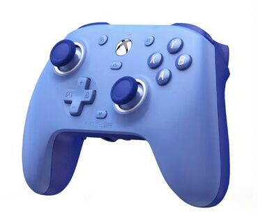 купить геймпад xbox 360: Беспроводной контроллер для Xbox в синем цвете. Оснащен стандартным