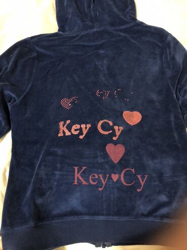 Gornji i donji deo: Plišani komplet trenerke – tamnoplava - Materijal: mekani pliš/velur — 6