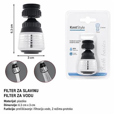 KMT 226 sa drškom – cediljka / filter za slavinu Praktičan kuhinjski