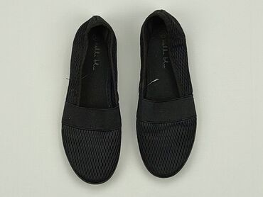 buty sportowe czarne: Mokasyny 35, stan - Dobry