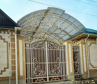 Həyət darvazaları: Metal EN MMC olaraq istədiyiniz forma və ölçüde demir işlerinin — 25