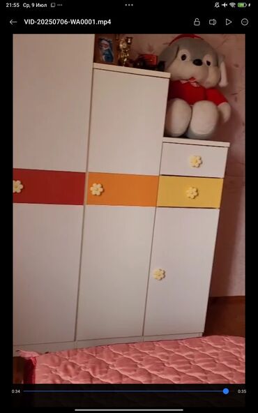 Ev üçün dekor: 2 təknəfərlik çarpayı, Dolab, Termo, 2 tumba, Azərbaycan, İşlənmiş