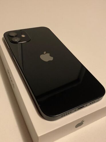 crne sa: Apple iPhone iPhone 12, 64 GB, Crn, Face ID