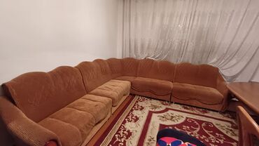 детскую кровать с матрасом: Модульный диван, Велюр