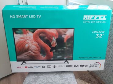 kredit televizorlar: Yeni Televizor Riffle OLED 32" 4K (3840x2160), Ünvandan götürmə, Ödənişli çatdırılma
