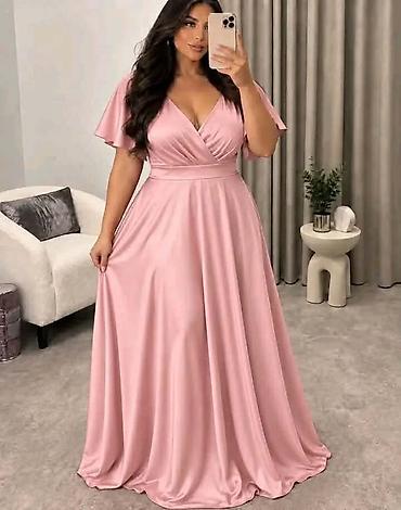 Predivna saten haljina za punije
XL 2XL 3XL