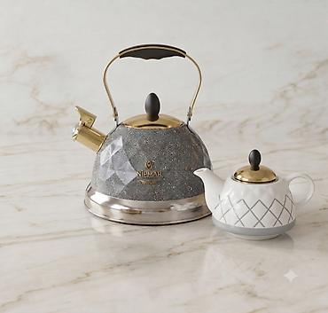 caynı servis: Çay dəsti, rəng - Ağ, Keramika — 1