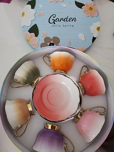Qab-qacaq və mətbəx ləvazimatları: Çay dəsti, Keramika, 6 nəfərlik — 3