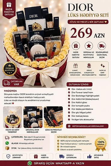 evalar vitamin c: Dior Lüks Hədiyyə Seti – zövq və prestij bir qutuda Məzmun: - Dior — 1