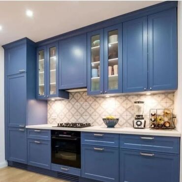 Sifarişlə mətbəx mebeli: Sifarişlə mətbəx dəsti, MDF, Kredit var, Pulsuz çatdırılma, Rayonlara çatdırılma — 6