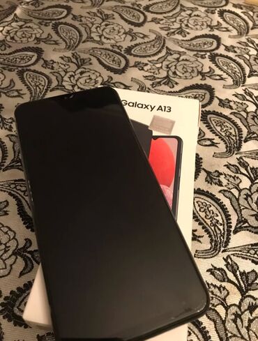 Samsung Galaxy A13, rəng - Göy, Barmaq izi, İki sim kartlı, Face ID
