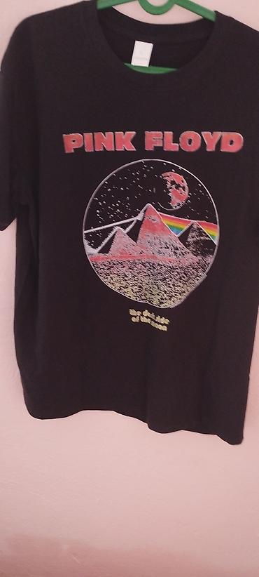 Личные вещи: Футболки с принтами Pink Floyd, черные, классический крой, круглая — 1